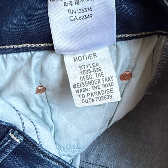 Mother Jeans the Weekender Flared size 27 road to paradise - Picture 4 of 5